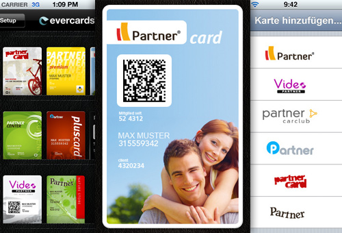 Eine App für alle Kundenkarten: Für Evercards hat VERDURE eine passende iPhone-App entwickelt.